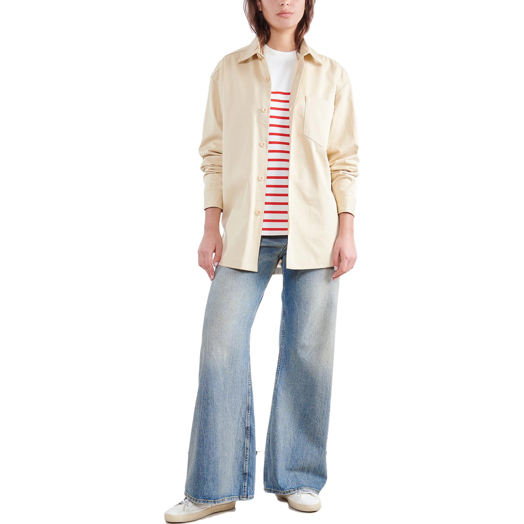 Lookbook Camisa Unisex Ami Paris AMIPARIS Manga Larga con Logo y Cuello Clásico. UJK220CO0020-709