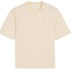 Buy Ami Paris Camiseta Unisex Minimalista Cómoda Beige Color Leche Manga Corta HTS055726-136