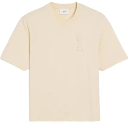 Ami Paris Camiseta Unisex Minimalista Cómoda Beige Color Leche Manga Corta HTS055726-136 Order Ami Paris Camiseta Unisex Minimalista Cómoda Beige Color Leche Manga Corta HTS055726-136