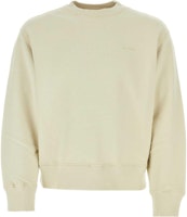 Ami Paris AMIPARIS Unisex Oversized Crewneck Long Sleeve Sweatshirt Beige USW016JE0052-185 Ami Paris AMIPARIS Unisex Oversized Crewneck Long Sleeve Sweatshirt Beige USW016JE0052-185