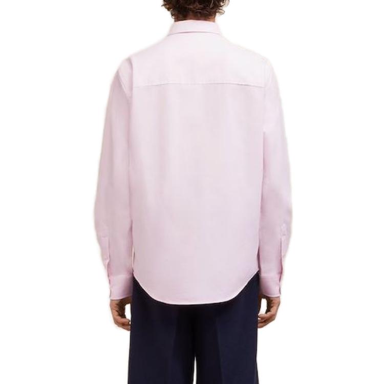 Ami Paris AMIPARIS Unisex Solid Color Loose Fit Long Sleeve Button-Up Shirt. USH160CO0031679 圖 4
