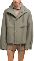 Lookbook Ami Paris AMIPARIS Unisex Wool Gabardine Hooded Parka Coat Designer Style. H23UJK309WV0018