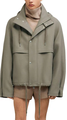 Ami Paris Unisex Wool Gabardine Parka Berhud Gaya Designer. H23UJK309WV0018 Lookbook Ami Paris Unisex Wool Gabardine Parka Berhud Gaya Designer. H23UJK309WV0018