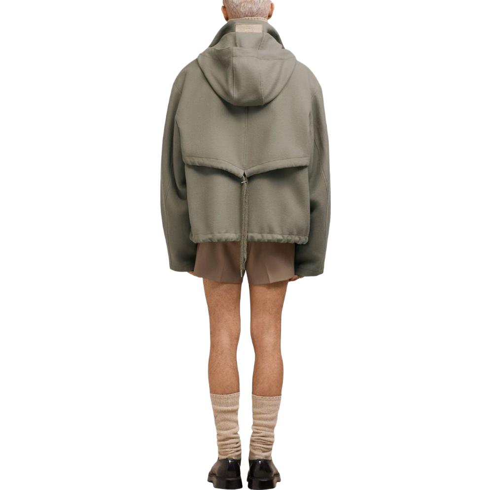 Shop Ami Paris Unisex Wool Gabardine Parka Berhud Gaya Designer. H23UJK309WV0018