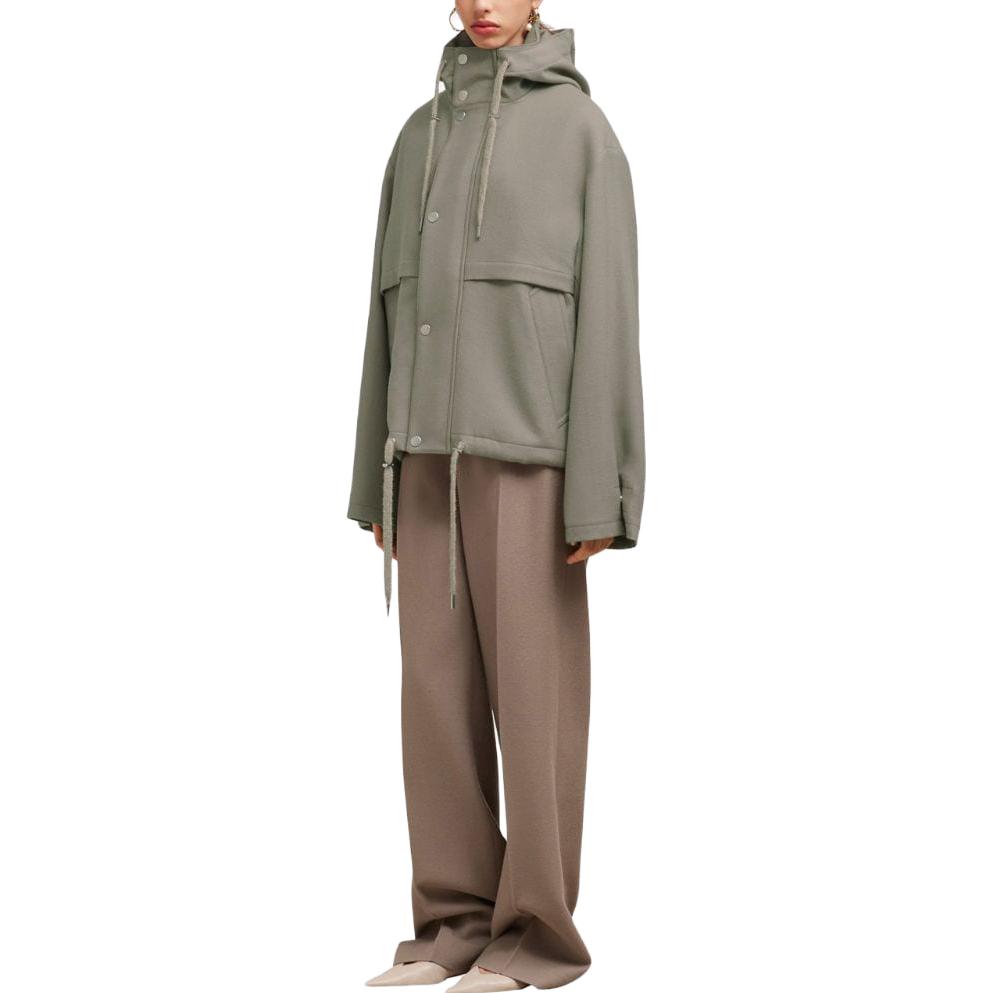 Purchase Ami Paris Unisex Wool Gabardine Parka Berhud Gaya Designer. H23UJK309WV0018