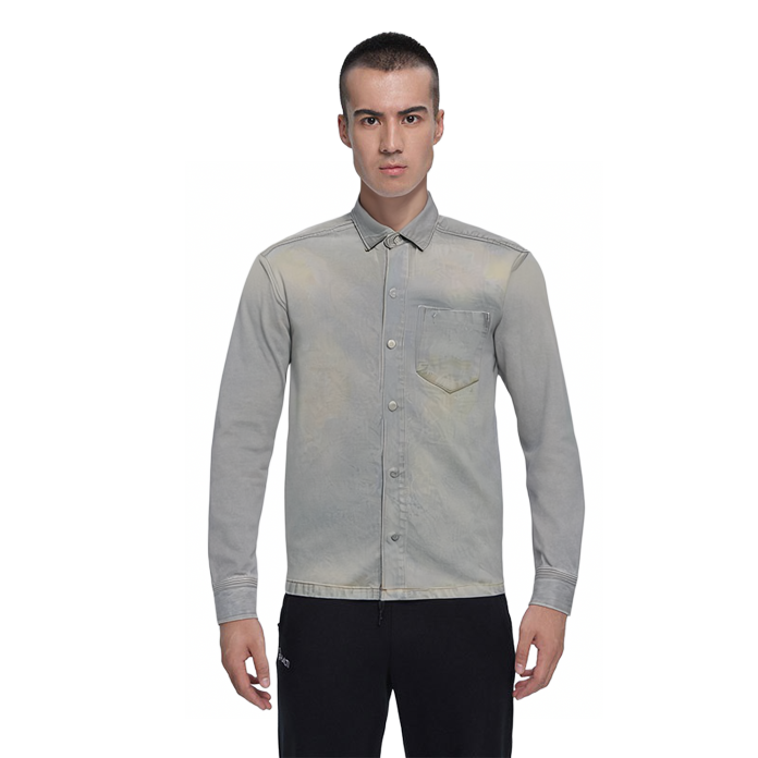 Purchase アミパリ AMIPARIS ウォッシュドカラー ボタン 長袖ジャケット メンズ グレー UJK251DE0019