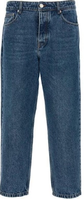 Ami Paris AMIPARIS Jeans Biru Tua Vintage Zipper Straight-Leg HTR103DE0031-480 Buy Ami Paris AMIPARIS Jeans Biru Tua Vintage Zipper Straight-Leg HTR103DE0031-480