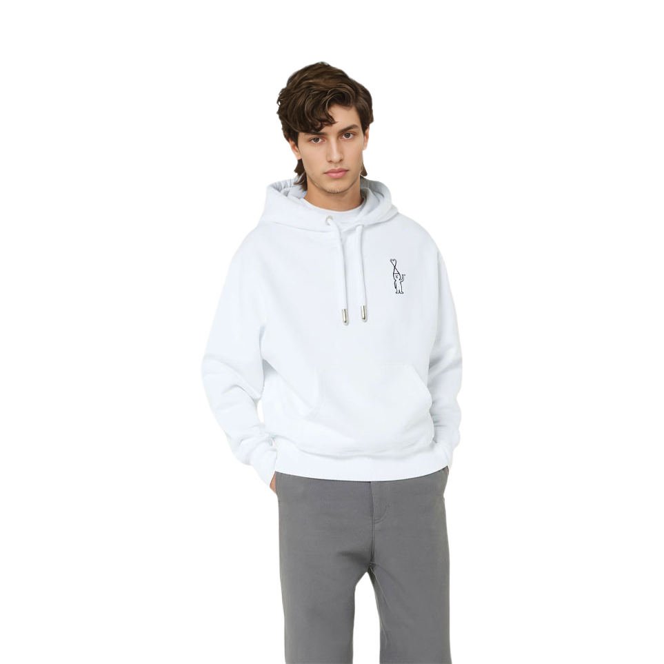 Ami Paris AMIPARIS Jean Jullien SS21 Cartoon Logo Unisex White Sweatshirt Couples Set. SPEH21J906-747100 圖 3