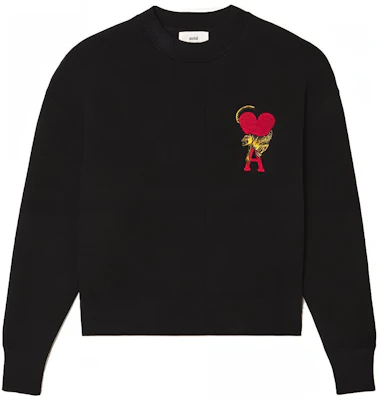 アミパリ AMIPARIS x タイガー SS22 旧正月 ロゴ スウェットシャツ ユニセックス ブラック カップル用 USW009-001 Buy アミパリ AMIPARIS x タイガー SS22 旧正月 ロゴ スウェットシャツ ユニセックス ブラック カップル用 USW009-001