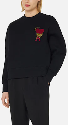 アミパリ AMIPARIS x タイガー SS22 旧正月 ロゴ スウェットシャツ ユニセックス ブラック カップル用 USW009-001 Shop アミパリ AMIPARIS x タイガー SS22 旧正月 ロゴ スウェットシャツ ユニセックス ブラック カップル用 USW009-001