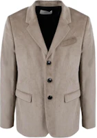 AMI Paris Beige Single-Breasted Long-Sleeve Blazer for Men. UBV600288-250 AMI Paris Beige Single-Breasted Long-Sleeve Blazer for Men. UBV600288-250