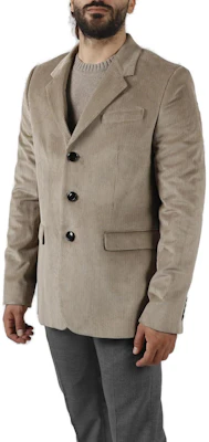 AMI Paris 男士米色单排扣长袖西装外套 UBV600288-250 Shop AMI Paris 男士米色单排扣长袖西装外套 UBV600288-250