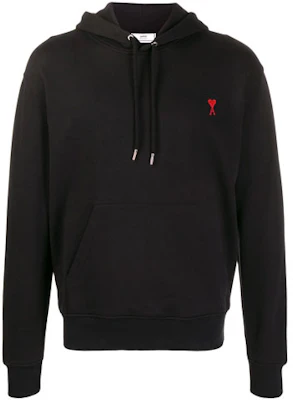 AMI PARIS 黑色棉质休闲连帽衫 H20HJ008730-001 Buy AMI PARIS 黑色棉质休闲连帽衫 H20HJ008730-001