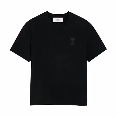 AMI PARIS Black Logo Crewneck Unisex T-Shirt. E24UTS025726-001