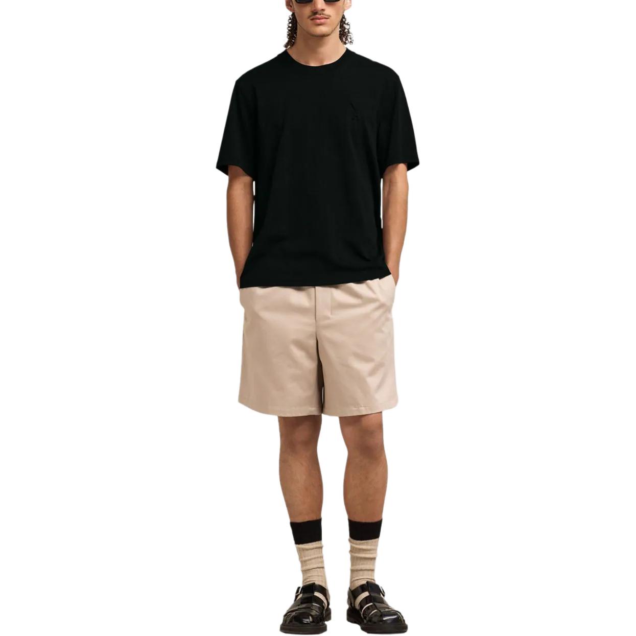 AMI PARIS Black Logo Crewneck Unisex T-Shirt. E24UTS025726-001 圖 3