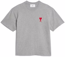 AMI Paris Black T-Shirt with Red Heart Embroidery Unisex. UTS0047260-501 AMI Paris Black T-Shirt with Red Heart Embroidery Unisex. UTS0047260-501