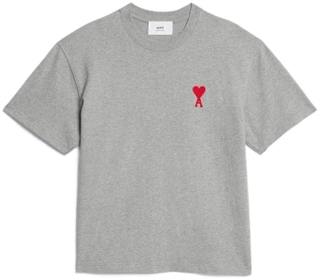 AMI Paris 黑色紅心刺繡T恤 男女皆可穿。 UTS0047260-501 Order AMI Paris 黑色紅心刺繡T恤 男女皆可穿。 UTS0047260-501
