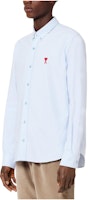 AMI Paris Blue Heart Logo Embroidered Oxford Relaxed Fit Shirt Men’s Casual Autumn BFHSH113.480450 AMI Paris Blue Heart Logo Embroidered Oxford Relaxed Fit Shirt Men’s Casual Autumn BFHSH113.480450