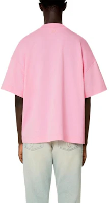 AMI Paris Baju Pink Unisex dengan Rekaan Geometri Hati Merah. SPEUTS014726-650 Purchase AMI Paris Baju Pink Unisex dengan Rekaan Geometri Hati Merah. SPEUTS014726-650