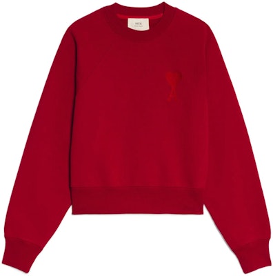 AMI PARIS 經典愛心刺繡純棉圓領中性衛衣 USW002747-600 Buy AMI PARIS 經典愛心刺繡純棉圓領中性衛衣 USW002747-600