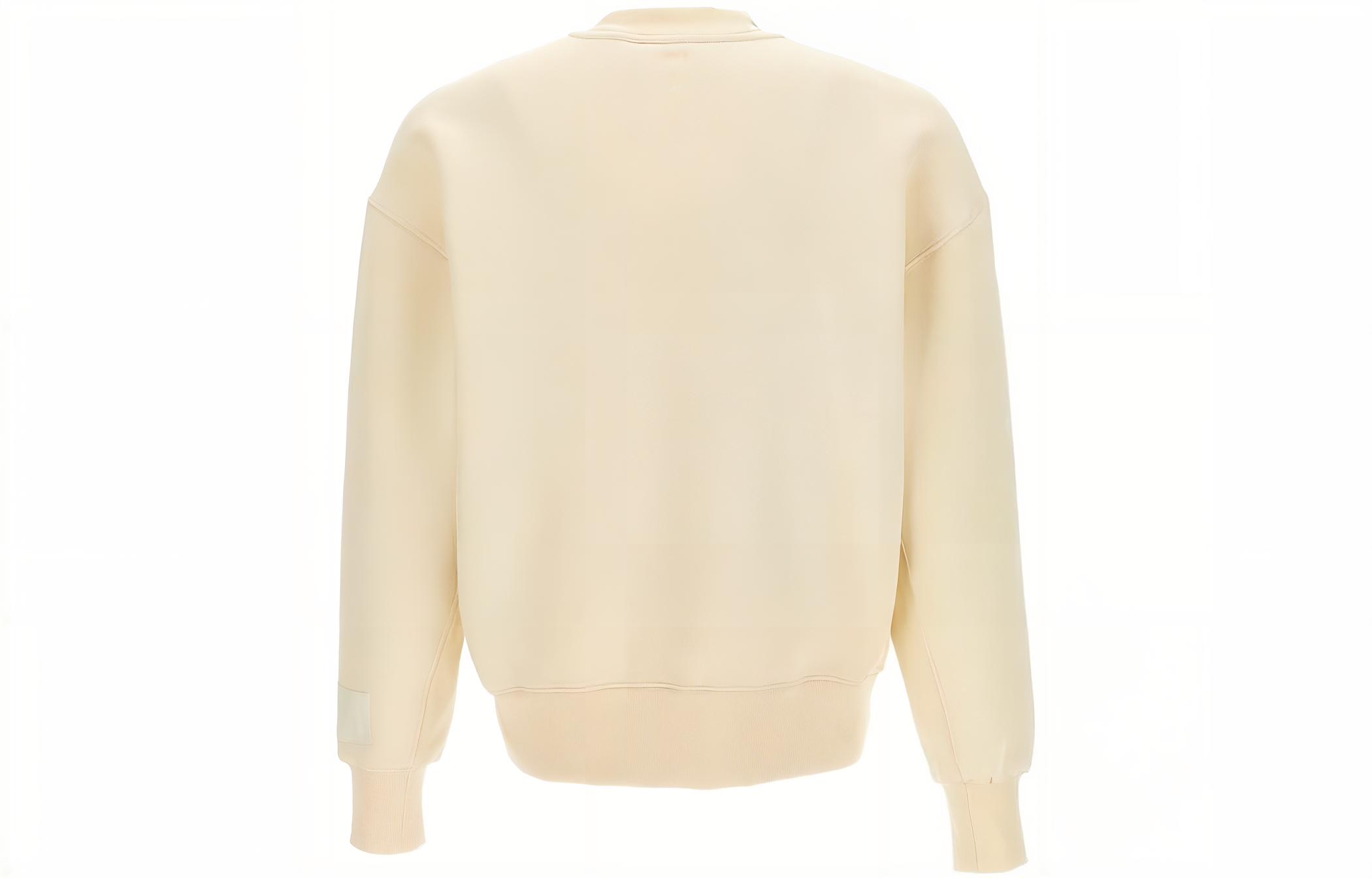 Lookbook 아미 파리 크루넥 롱슬리브 스웻셔츠 남성용 오프화이트. USW017-740-185