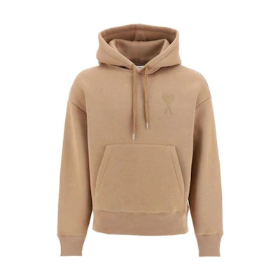 AMI PARIS De Coeur Solid Beige Hoodie H20HJ053-749250