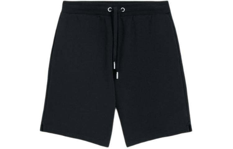 Order AMI PARIS De Coeur SS24 Pantalones Cortos Negros Casual con Corazón Estampado. USO635747-001