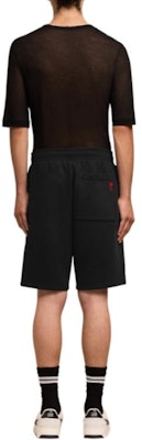 AMI PARIS De Coeur SS24 Pantalones Cortos Negros Casual con Corazón Estampado. USO635747-001 Purchase AMI PARIS De Coeur SS24 Pantalones Cortos Negros Casual con Corazón Estampado. USO635747-001