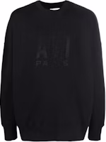 AMI PARIS Embroidered Crewneck Pullover Sweatshirt Black () E22USW003731-001 AMI PARIS Embroidered Crewneck Pullover Sweatshirt Black () E22USW003731-001