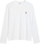 Order AMI PARIS 刺绣标志白色长袖圆领男女同款T恤 BFUTS235724-WHITE