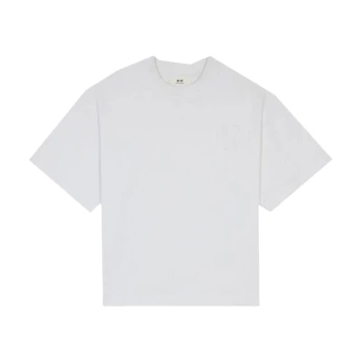 AMI PARIS FW21 White Logo Patch Crewneck T-Shirt H21HJ117-79100