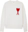 Buy Sweater Wool Oversized AMI PARIS FW21 Big Heart Logo Unisex Putih H21K0090-18100