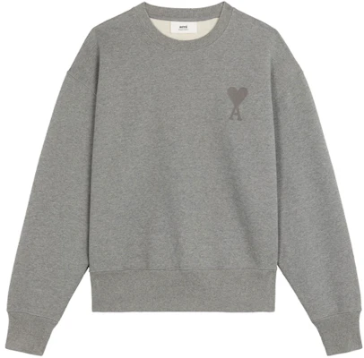 AMI PARIS FW21 De Coeur Logo Embroidered Crewneck Sweatshirt Grey () A21HJ028747-055 Buy AMI PARIS FW21 De Coeur Logo Embroidered Crewneck Sweatshirt Grey () A21HJ028747-055