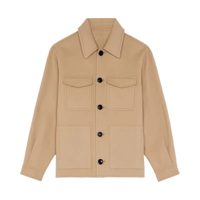 AMI PARIS FW21 Double-Sided Coat Jacket Champagne Color A21HOW502-251265