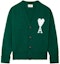 Buy AMI Paris FW21 綠色大心標誌V領毛衣 男女適用 H21K313018-300