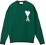 Buy AMI PARIS FW21 Sweater Wol Hijau Logo Big Heart Unisex H21K019018-300