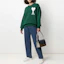 Lookbook AMI PARIS FW21 Sweater Wol Hijau Logo Big Heart Unisex H21K019018-300