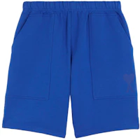Order AMI Paris FW21 Heart Logo Chain Embroidered Loose Fit Shorts Men’s Navy Blue A21HJ328747-490