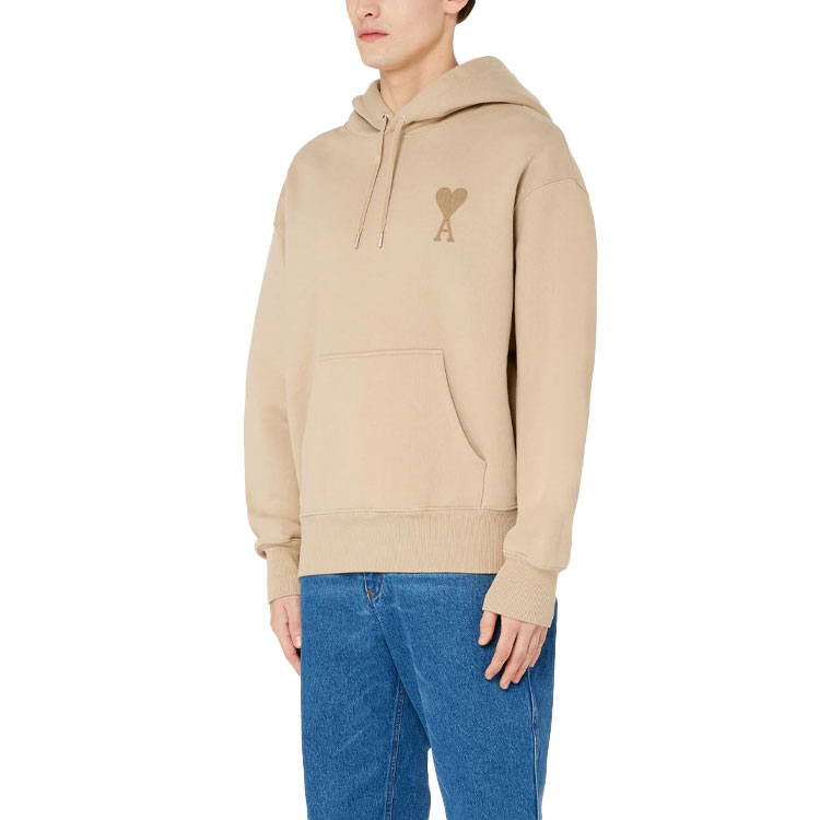 AMI PARIS FW21 Heart Logo Organic Cotton Pullover Sweatshirt Beige A21HJ058-747250 圖 4