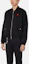 Lookbook AMI PARIS FW21 Logo Embroidered Black Bomber Jacket Autumn Edition A21HOW023248-001