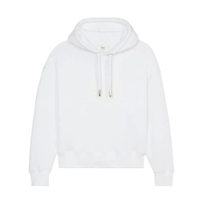 AMI PARIS FW21 Logo Letter Pullover Sweatshirt White H21HJ062749-100