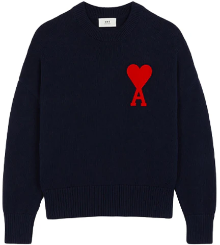 ami-paris-fw-21-navy-blue-large-heart-logo-knit-crewneck-sweater-a21-hk-009016-410