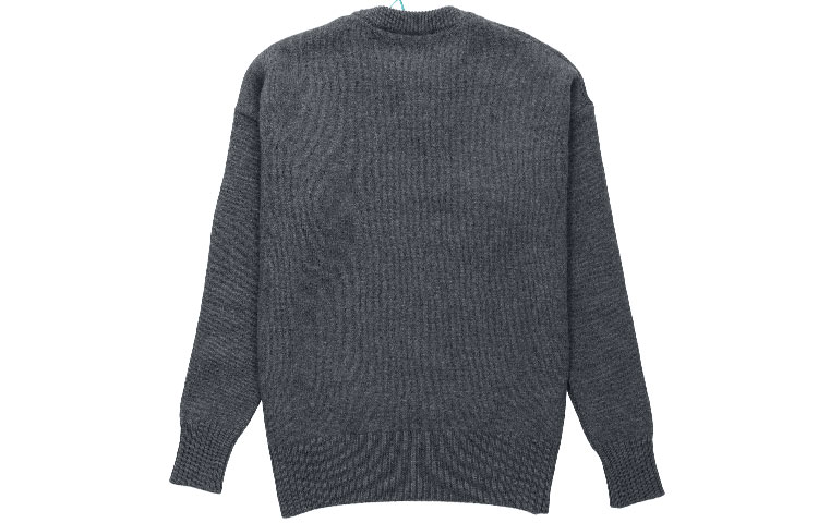 AMI Paris FW21 Oversized Red Heart Logo Wool Crewneck Knit Sweater Grey . H21K009-018055 圖 3