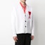 Purchase AMI PARIS FW21 紅色心形標誌V領羊毛寬鬆針織開衫 白色 男款 H21K303018-100