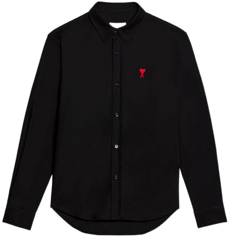 ami-paris-fw-22-black-long-sleeve-shirt-with-heart-logo-embroidery-hsh-114-660001