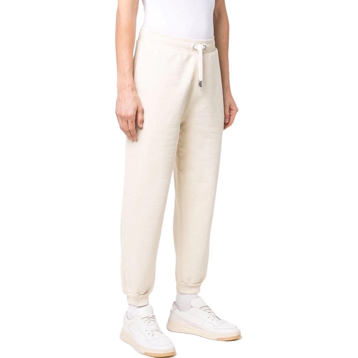 Purchase 아미 파리 FW22 베이지 로고 자수 스트링 조거팬츠 남녀공용 커플 캐주얼. UTR202747-150