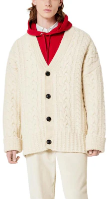 아미 파리 FW22 베이지 브이넥 니트 가디건 유니섹스 솔리드 컬러 UKC151017-150 Shop 아미 파리 FW22 베이지 브이넥 니트 가디건 유니섹스 솔리드 컬러 UKC151017-150