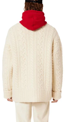 아미 파리 FW22 베이지 브이넥 니트 가디건 유니섹스 솔리드 컬러 UKC151017-150 Purchase 아미 파리 FW22 베이지 브이넥 니트 가디건 유니섹스 솔리드 컬러 UKC151017-150