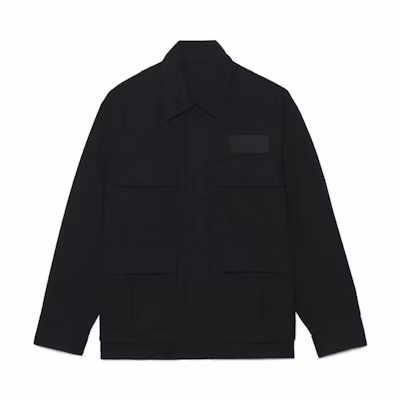 AMI PARIS FW22 Black Oversized Multi-Pocket Button Jacket - Fall Edition HJK201220-001