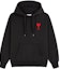 Order Sudadera con capucha clásica logo AMI Paris FW22 negra para hombre. SPEUSW222-747-001